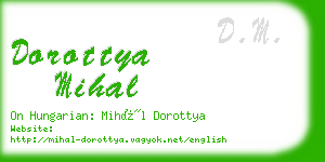 dorottya mihal business card